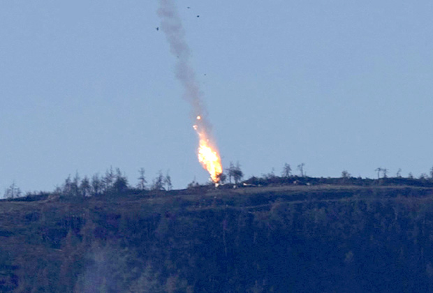 Crash of the Su-24 bomber